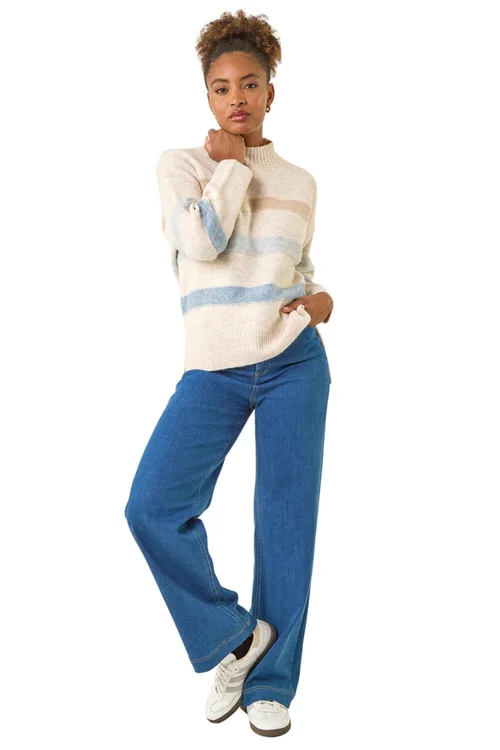 Roman Stone Soft Stripe Knit Jumper - 18 Image 2
