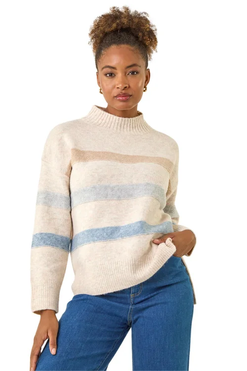 Roman Stone Soft Stripe Knit Jumper - 18 Image 1