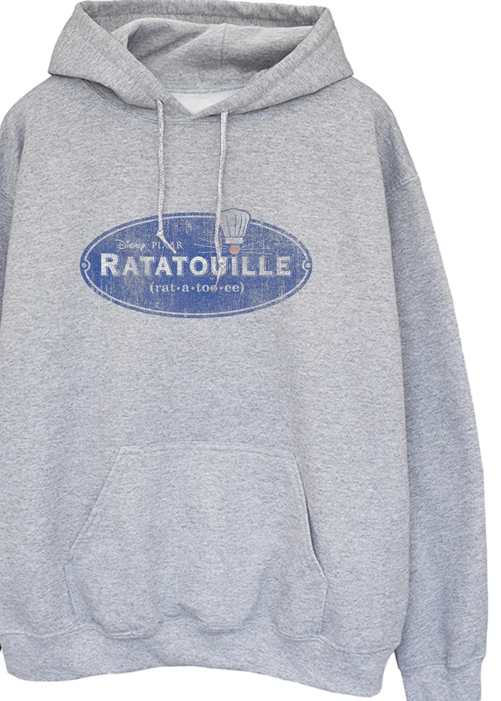 Spiral Galaxy Disney Ratatouille Logo Grey Graphic Hoodie - Small Image 2