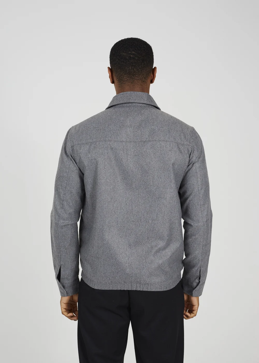 Brave Soul Grey Harrington Style Zip Through Jacket - L Image 2