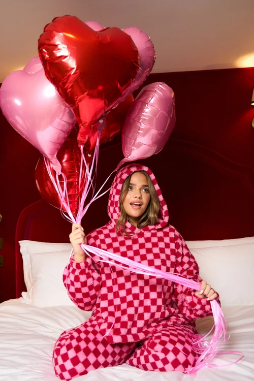 JimJam Pink Check Twosie - L/XL Image 1