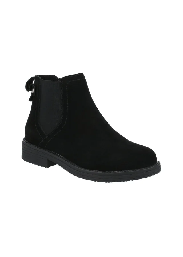 Hush Puppies Black Maddy Wide Boot