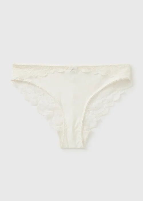 Cream Lace Trim Brazilian Knickers - 8 Image 2