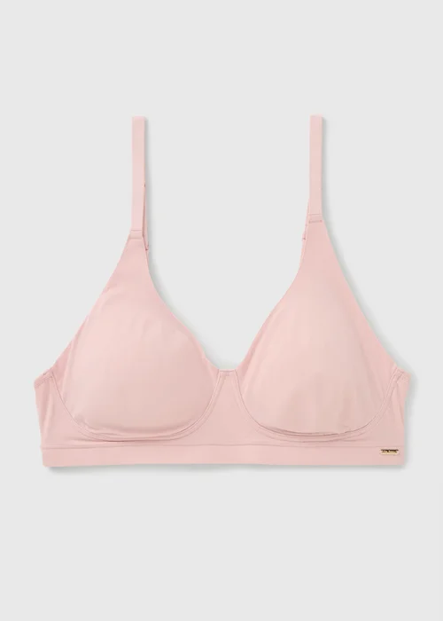 Pink Comfort Luxe Non Wired Plunge Bra - Extra small Image 1