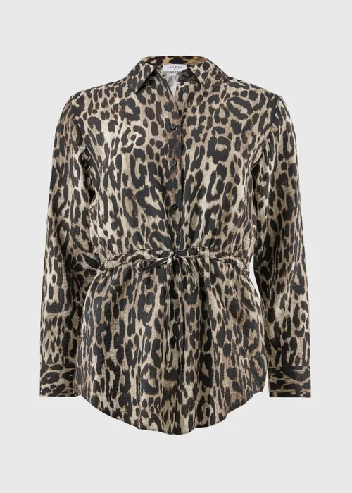 Brown Leopard Print Co Ord Blouse - 24 Image 4