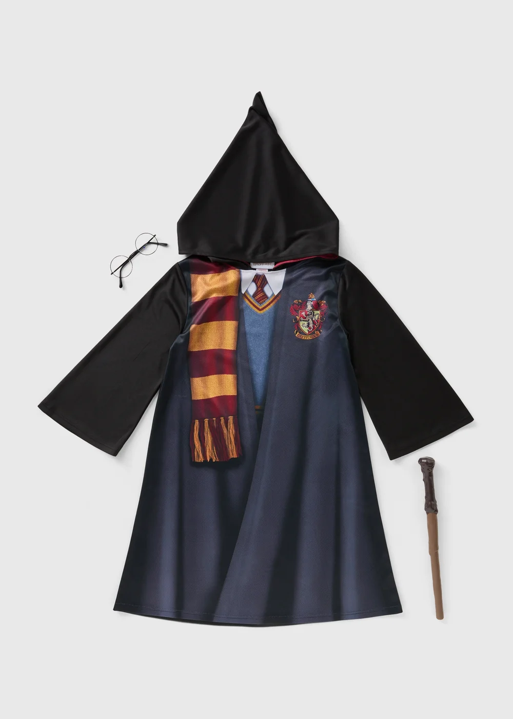 Kids Black Harry Potter Fancy Dress Costume (5-12yrs) - 5-6 Yrs Image 1