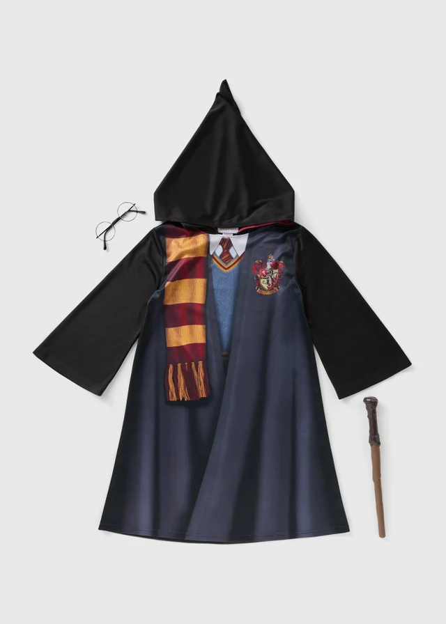 Kids Black Harry Potter Fancy Dress Costume (5-12yrs)