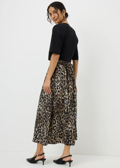 Brown Leopard Print Co Ord Midaxi Skirt - 26 Image 2