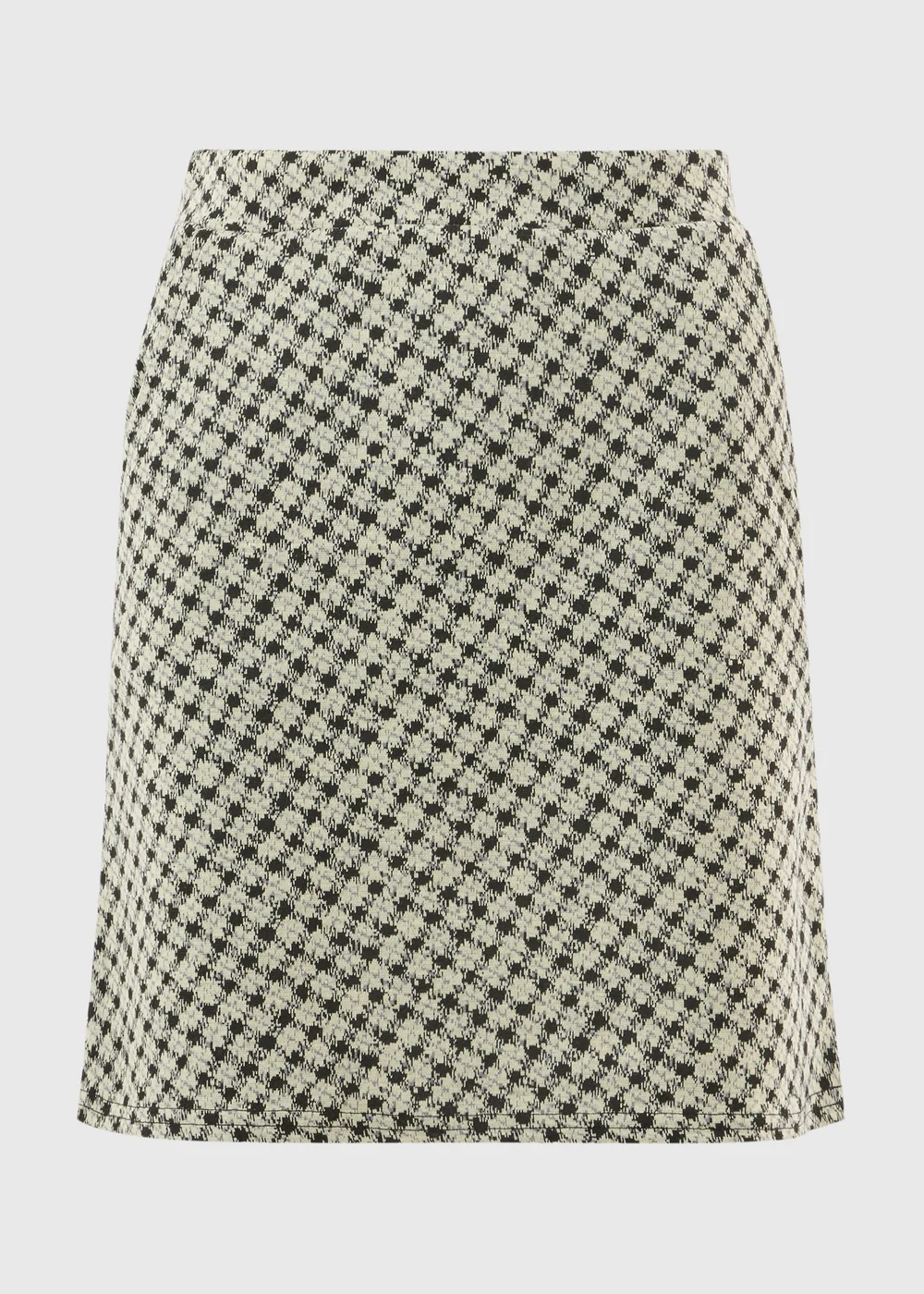 Black Check Jacquard Mini Skirt - 20 Image 2