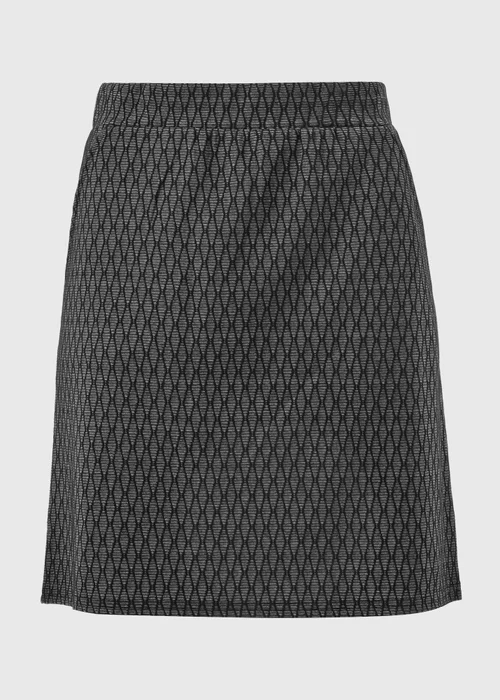 Black Geometric Mini Skirt - 22 Image 4
