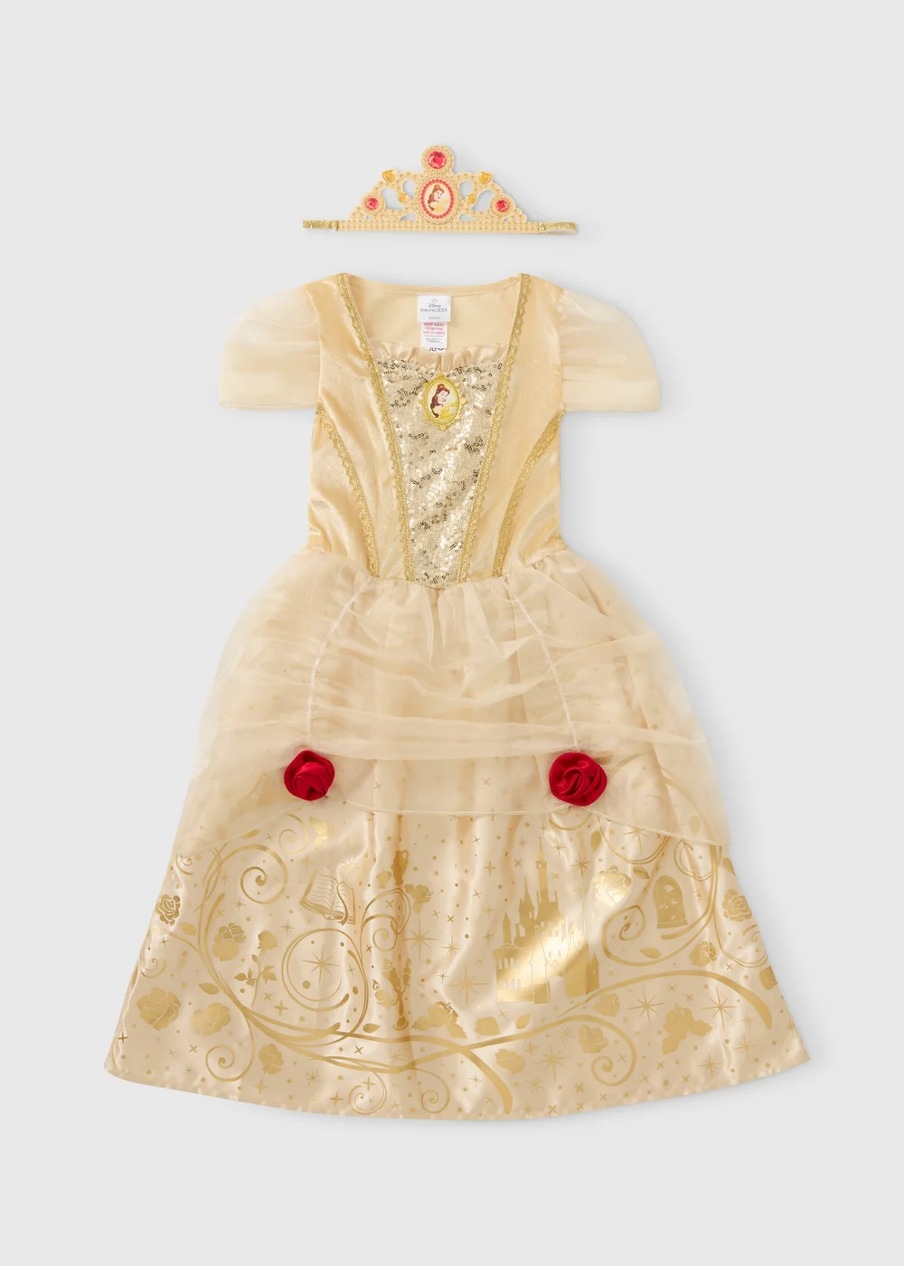 Disney Princess Girls Gold Belle Fancy Dress Costume (3-9yrs) - 3 Yrs | Matalan Disney Princess Girls Gold Belle Fancy Dress Costume (3-9yrs) - 3 Yrs | Matalan