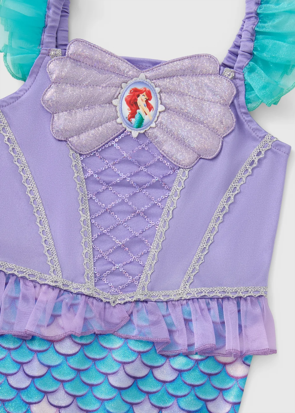 Disney Princess Girls Ariel Fancy Dress Costume (3-9yrs) - Age 6 - 7 Years Disney Princess Girls Ariel Fancy Dress Costume (3-9yrs) - Age 6 - 7 Years