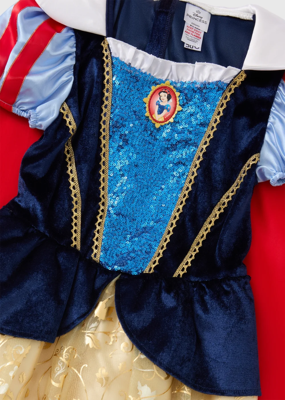 Disney Girls Blue Snow White Costume (3-9yrs) - 3 Yrs Image 2