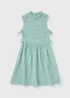 Girls Mint Textured Tie Trim Dress (7-15yrs) - Age 7 Years Image 1