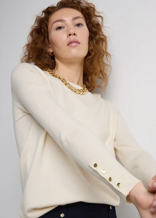 Et Vous Ivory Fine Gauge Jumper - 24 Image 3