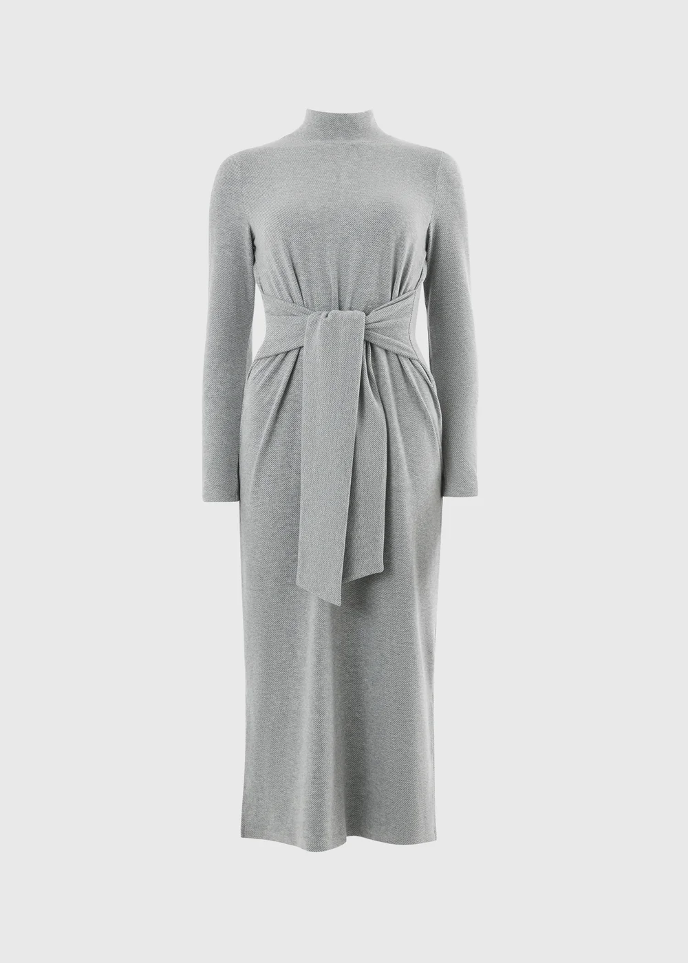 Grey Jersey Tie Midi Dress - 22 | Matalan Grey Jersey Tie Midi Dress - 22 | Matalan
