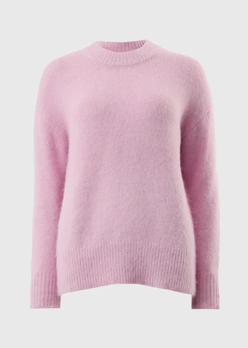 Pink Fluffy Lofty Crew Neck Jumper - XS Image 4