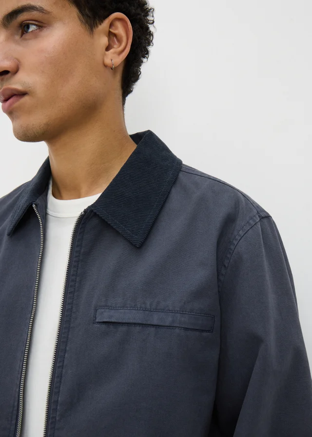 Blue Canvas Chore Jacket