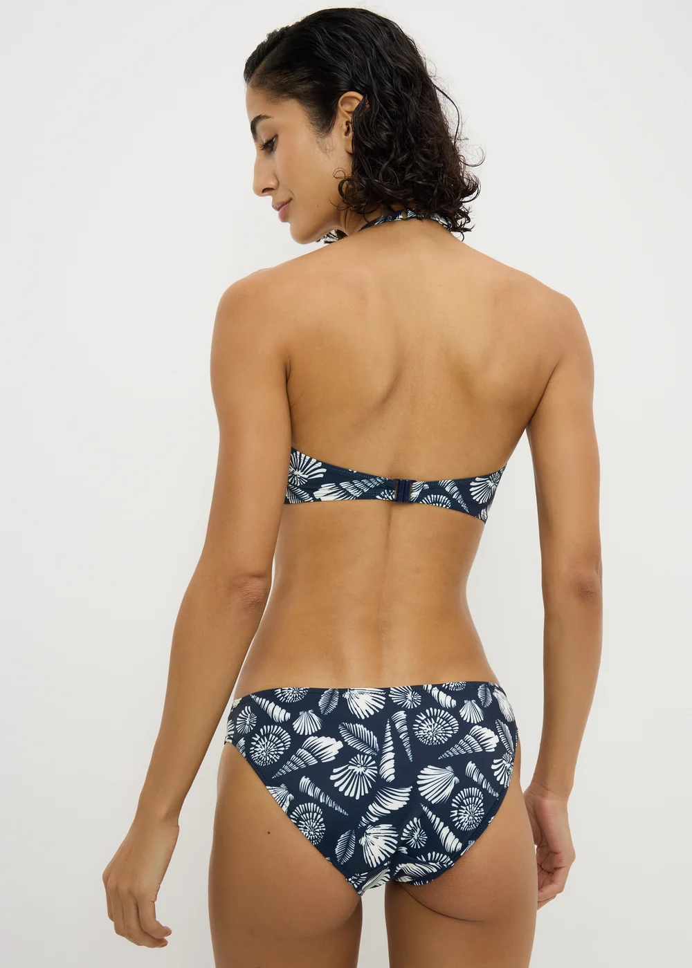 Navy Shell Print Bikini Bottoms - 20 Image 2