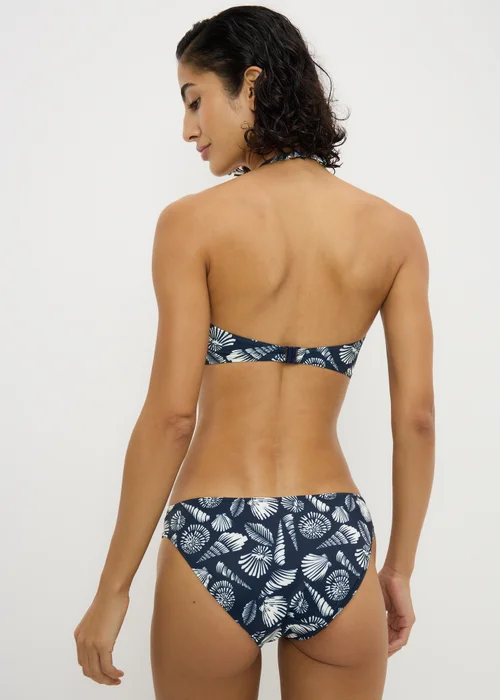 Navy Shell Print Bikini Bottoms - 20 Image 2