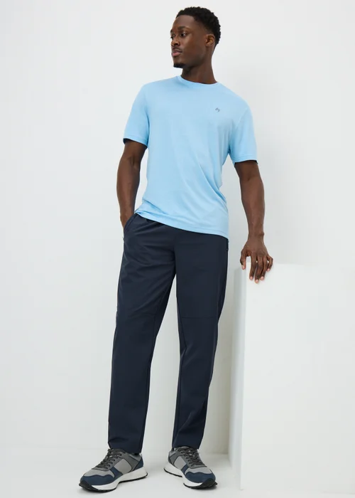 Souluxe Navy Woven Jogging Bottoms - XS Image 1