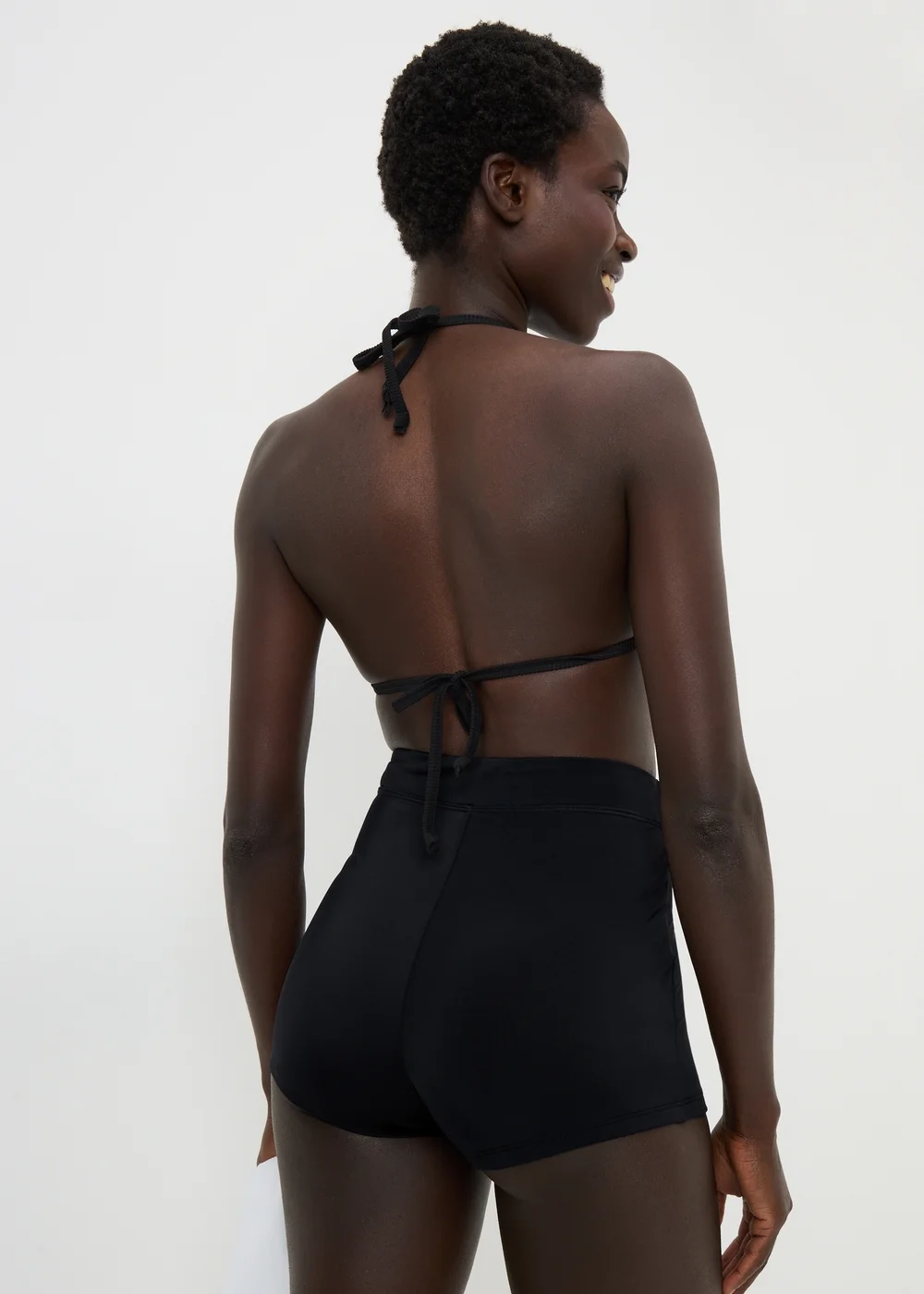 Black Shapewear Short Bikini Bottoms - 10 Image 2