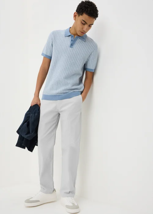 Light Grey Straight Fit Chinos - 30 Waist Regular Image 1