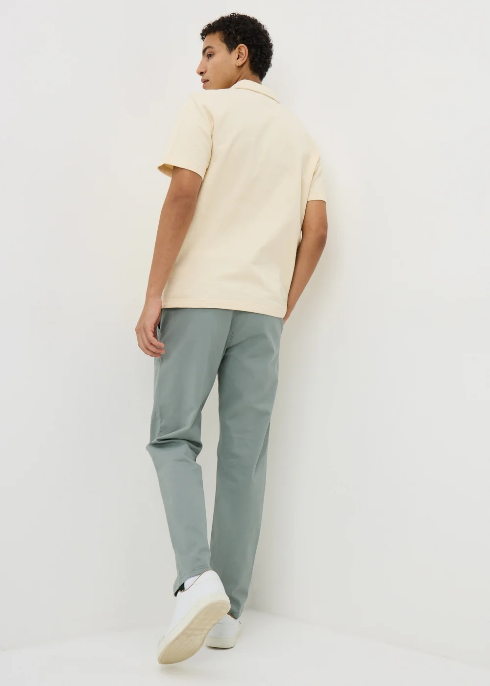 Sage Slim Fit Chinos - 30 Waist Regular Image 3