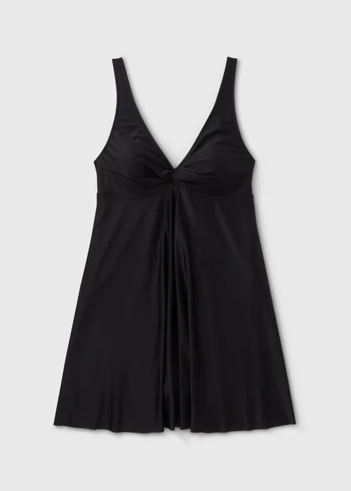 Black Shapewear Swim Dress - 28 Image 3