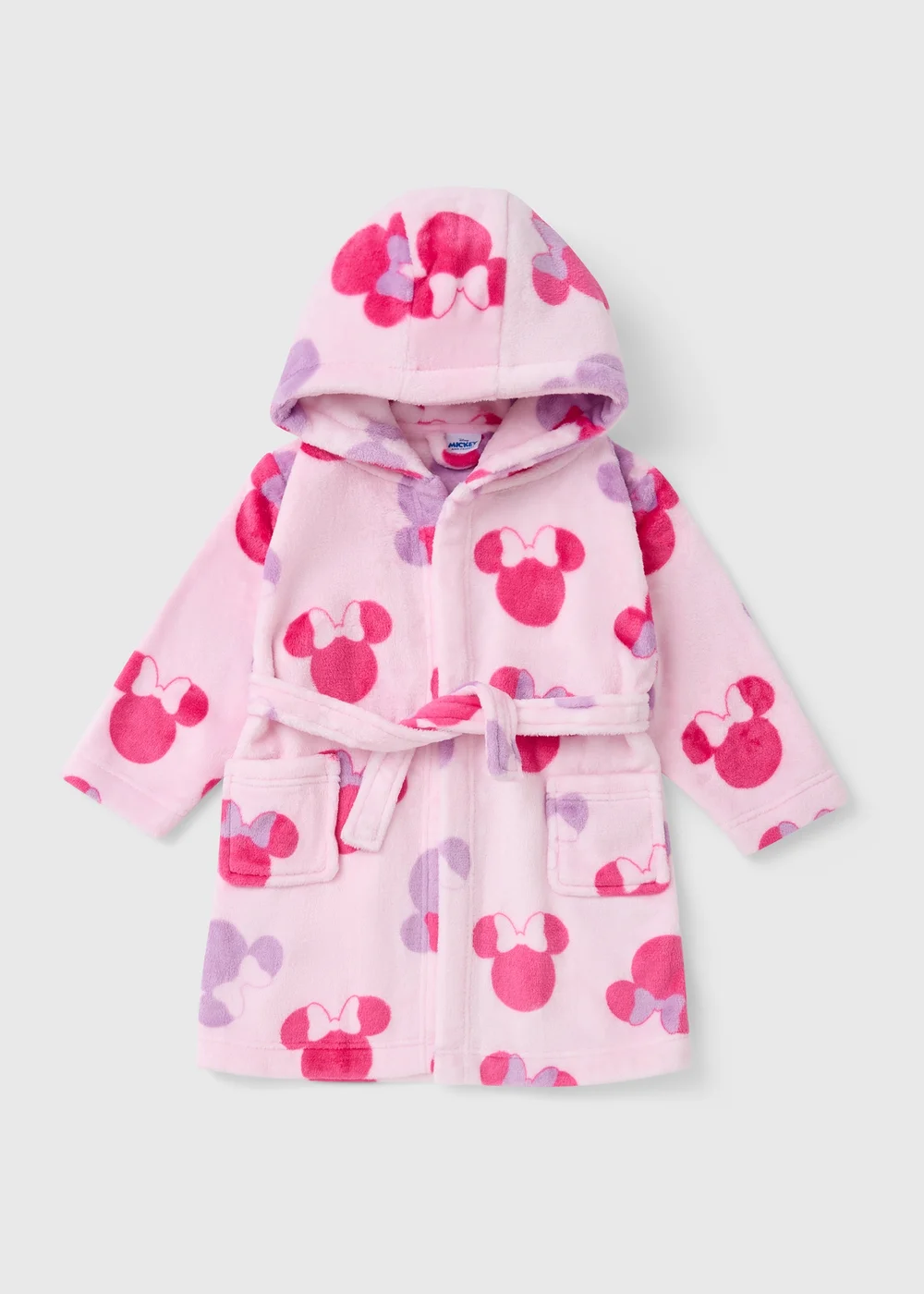 Disney Girls Pink Minnie Mouse Dressing Gown (1-7yrs) - 1 to 1 half years | Matalan Disney Girls Pink Minnie Mouse Dressing Gown (1-7yrs) - 1 to 1 half years | Matalan