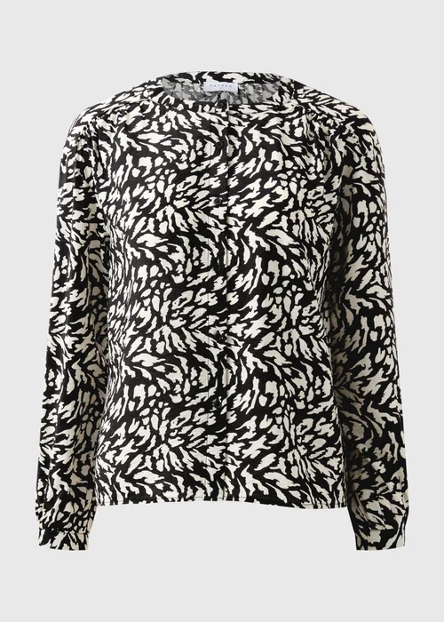Black Animal Print Button Shirt - 22 Image 4