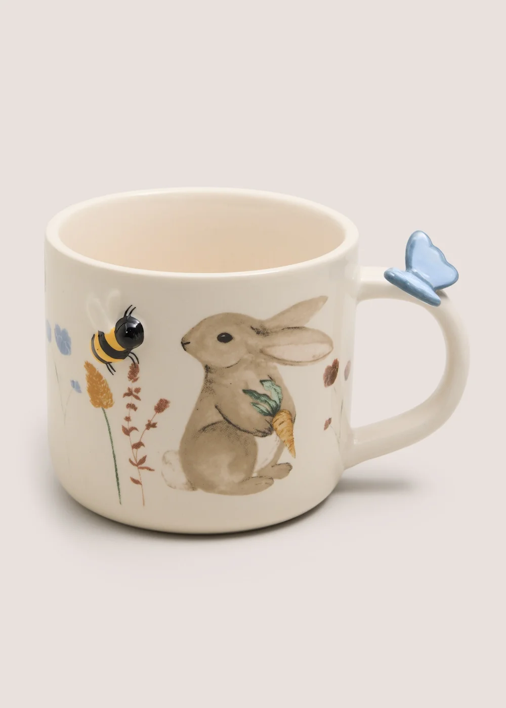 Cream Rabbit Embossed Mug Image 1