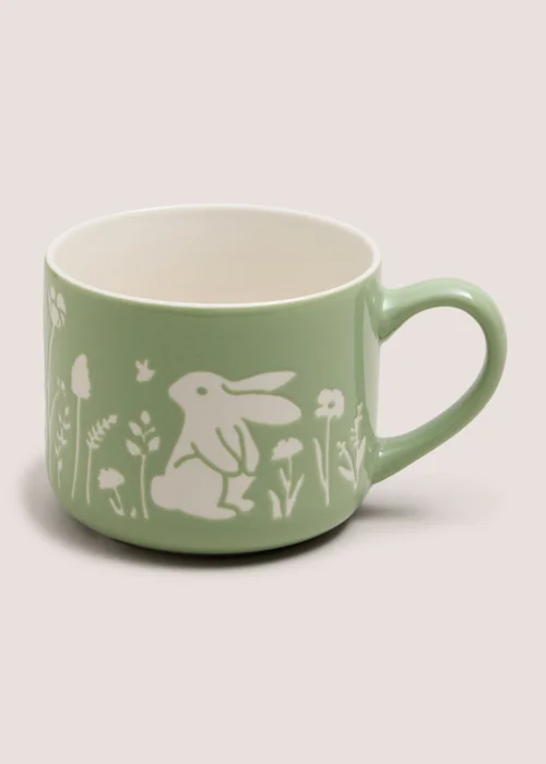 Green 2pc Rabbit Mug and Plate Set Image 1