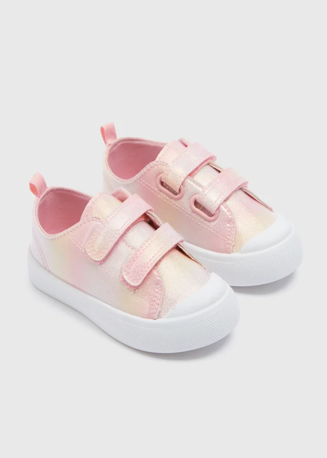 Girls Pink Glitter Pumps (Younger 4-12)