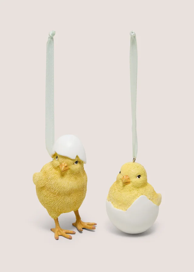 2 Pack Chicks Hanging Decorations