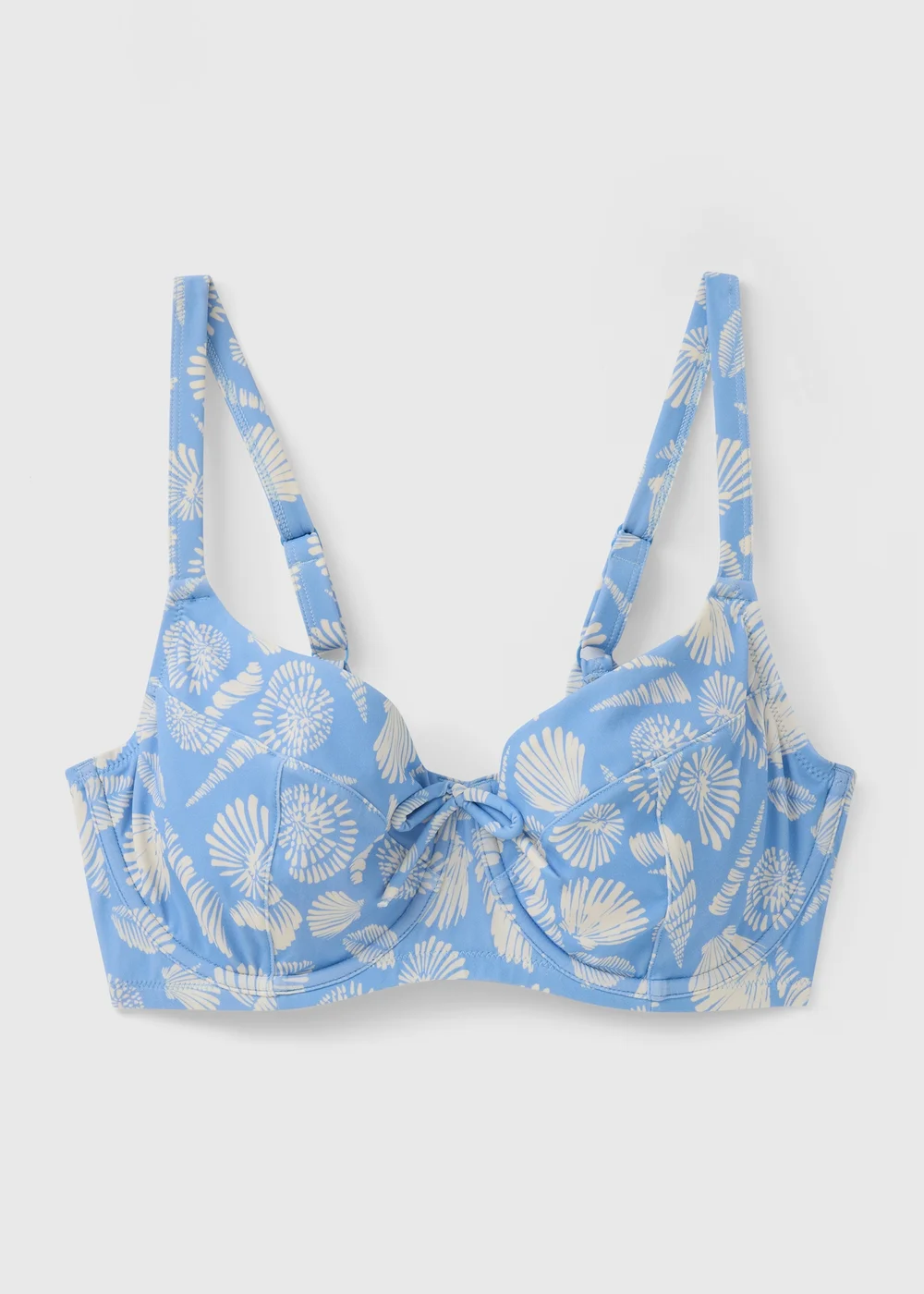 DD+ Blue Shell Print Bikini Top - 32DD Image 3