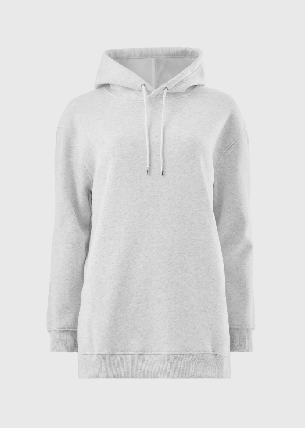 Grey Longline Hoodie - S Image 3