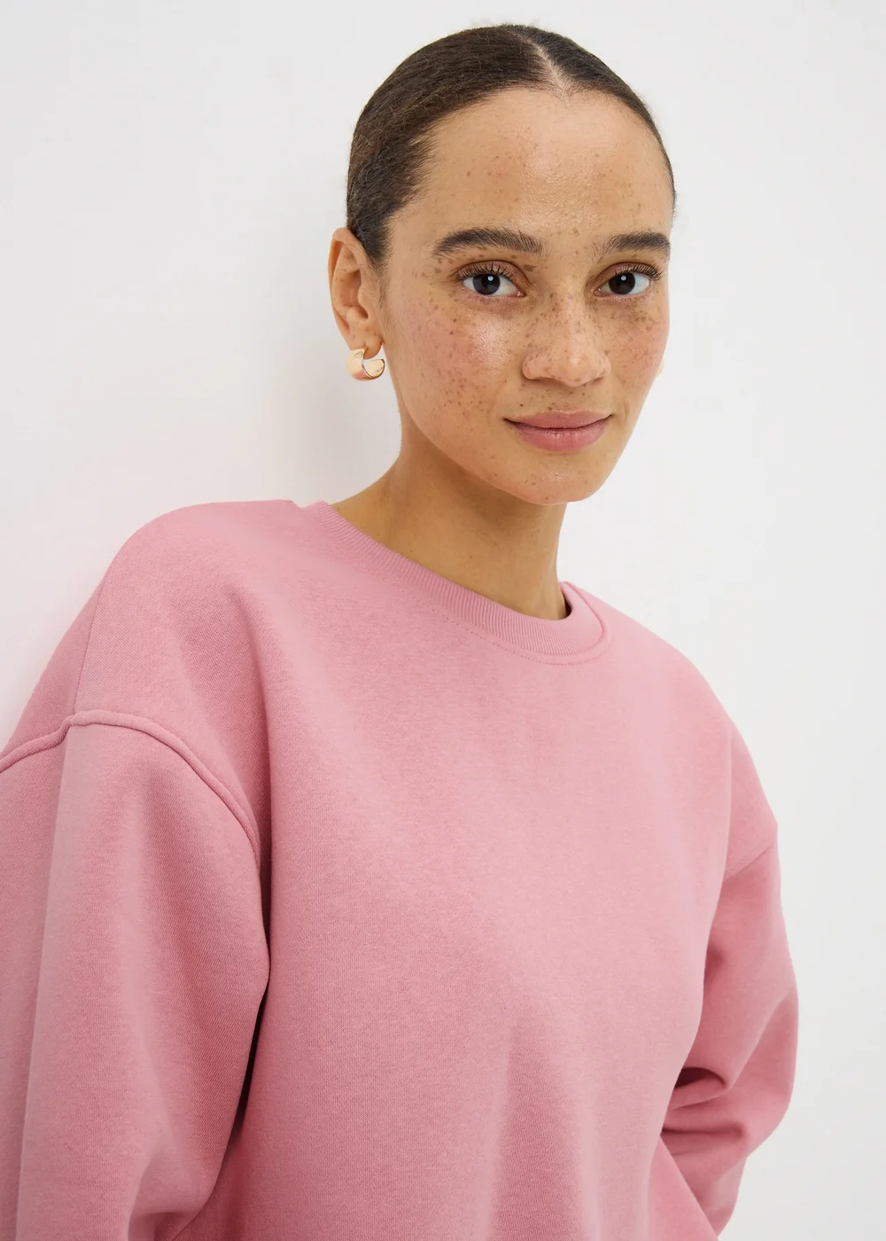 Pink Longline Sweatshirt - L Image 2