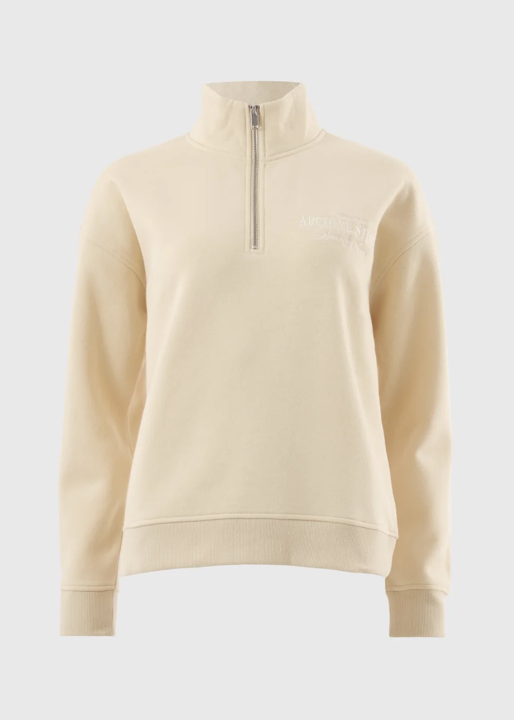 Buttermilk Half Zip Co Ord Sweatshirt - XS Image 4