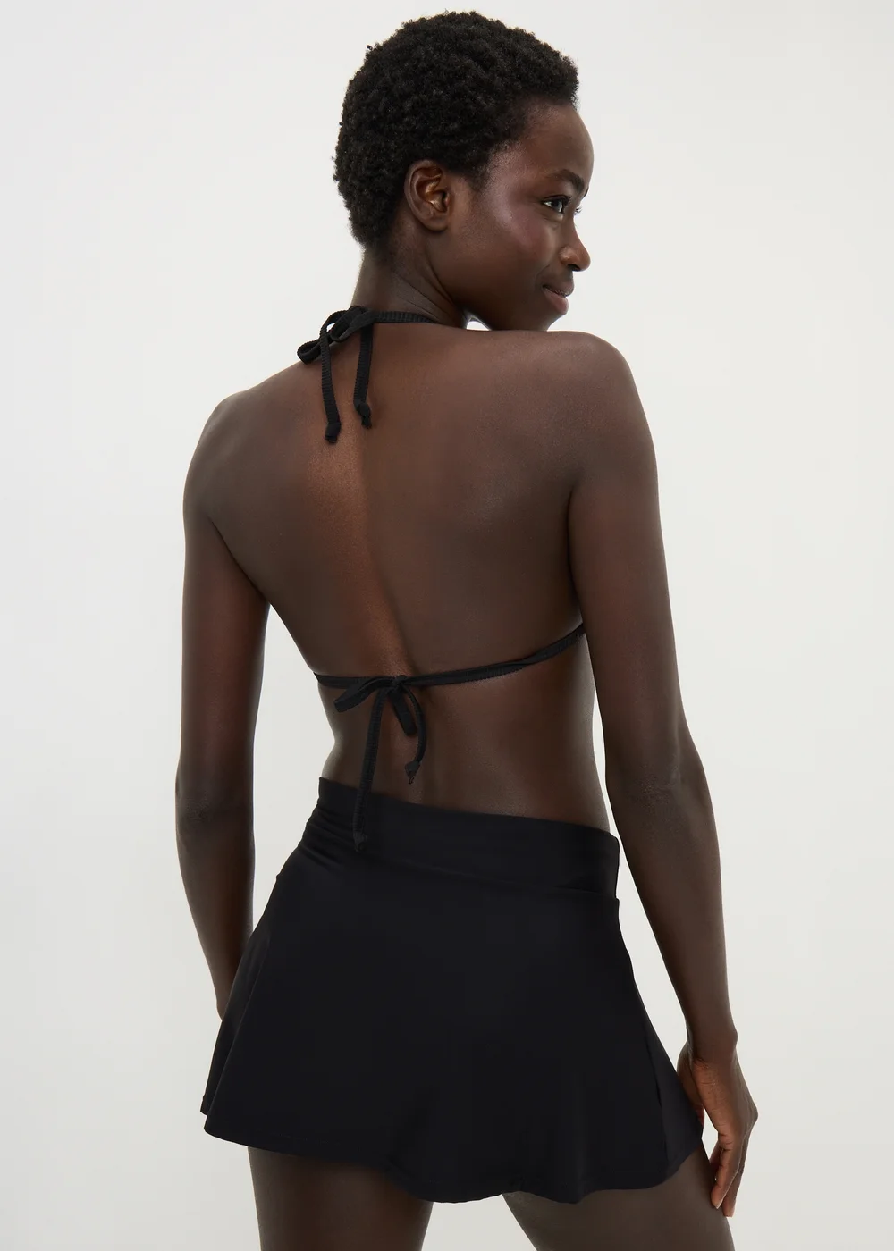 Black Shapewear Skirted Bikini Bottoms - 8 Image 2