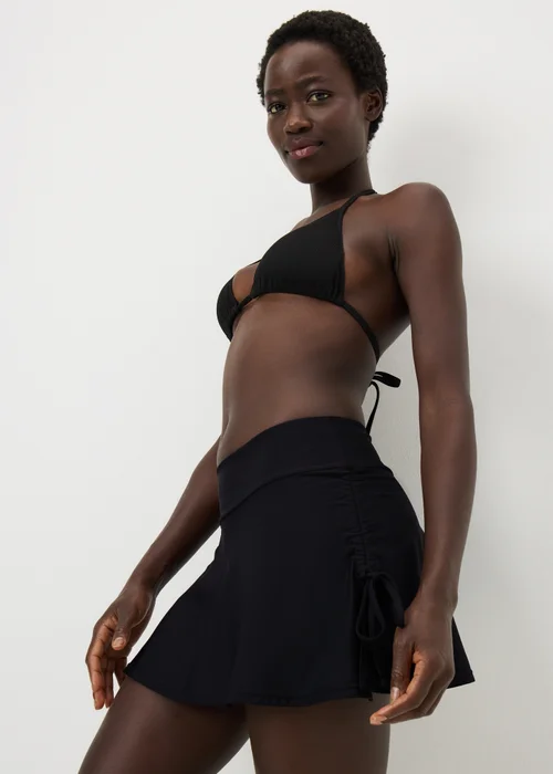 Black Shapewear Skirted Bikini Bottoms - 8 Image 1
