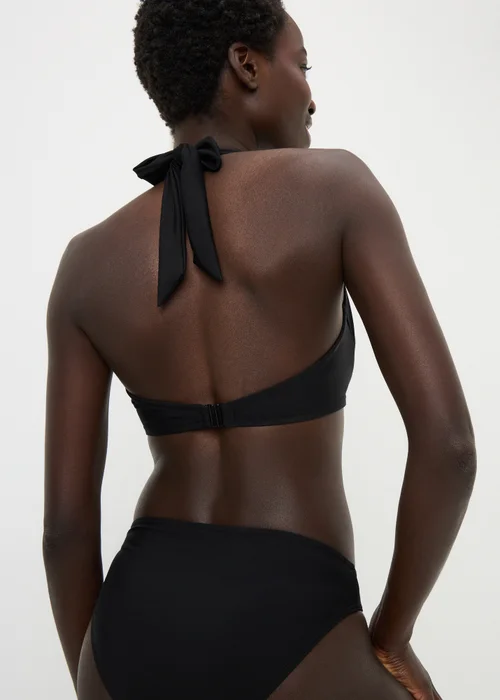 Black Shapewear Cupped Bikini Top - 32DD Image 2