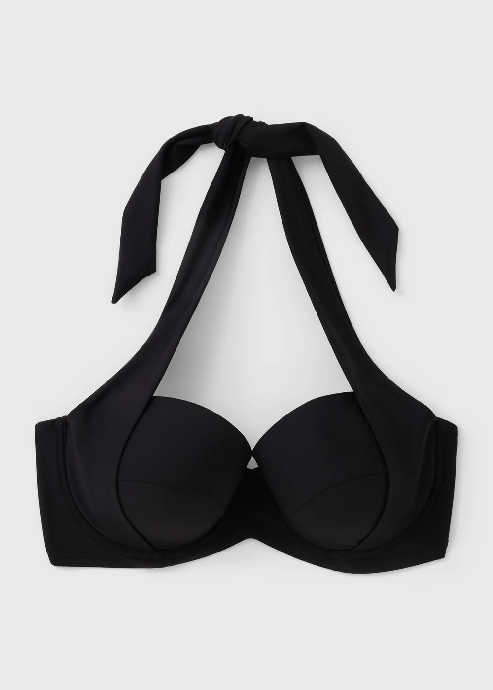 Black Shapewear Cupped Bikini Top - 32DD Image 3