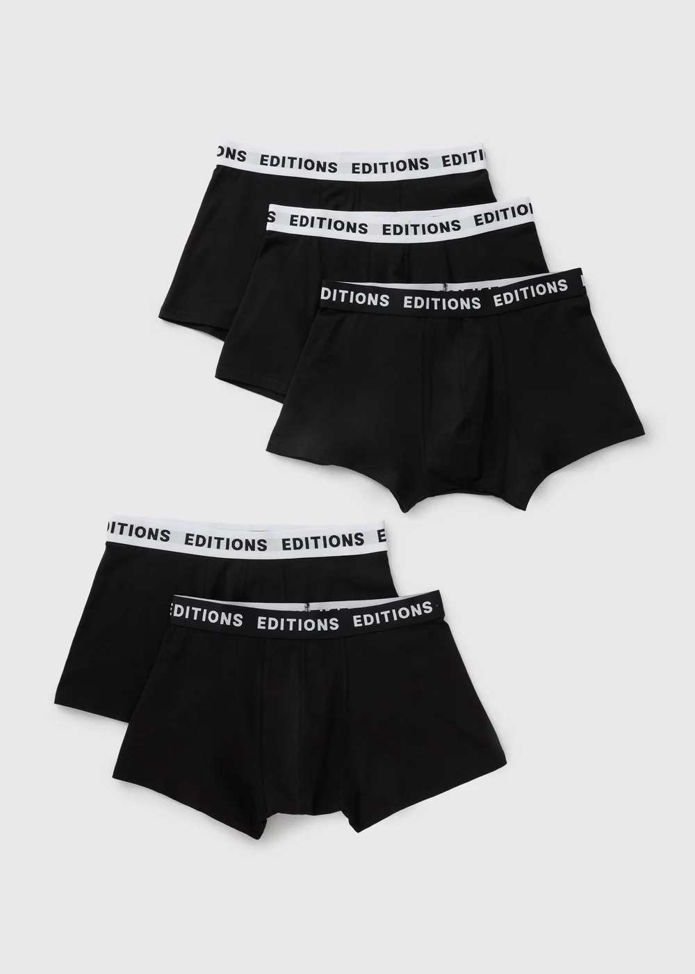 5 Pack Black Editions Waistband Hipsters - XS Image 1