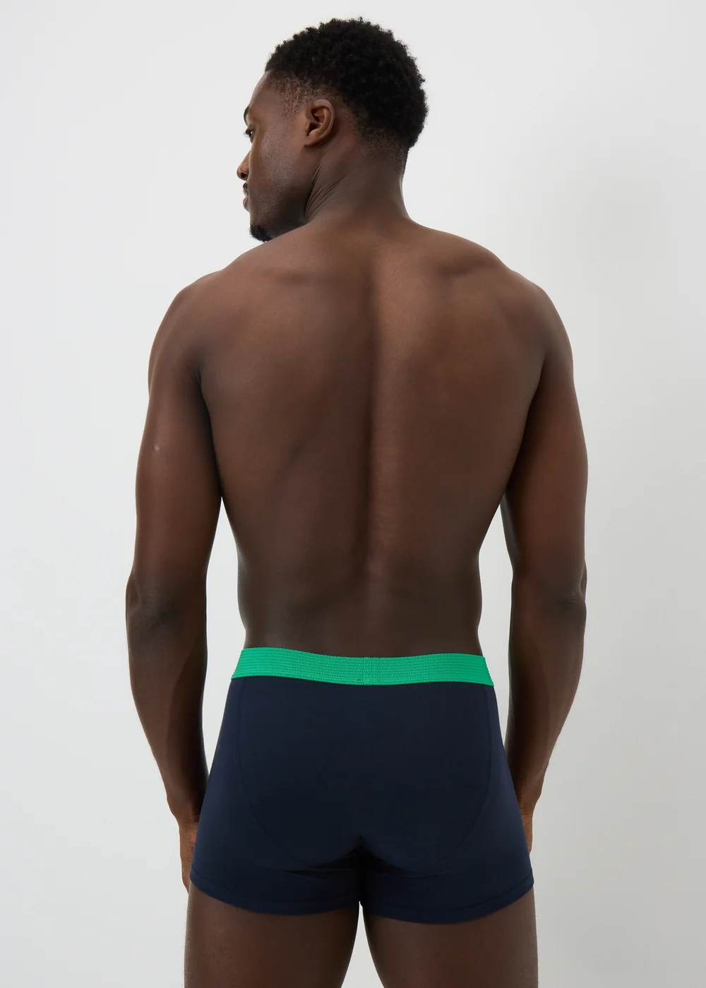 5 Pack Navy Neon Waistband Trunks - XXXL Image 2