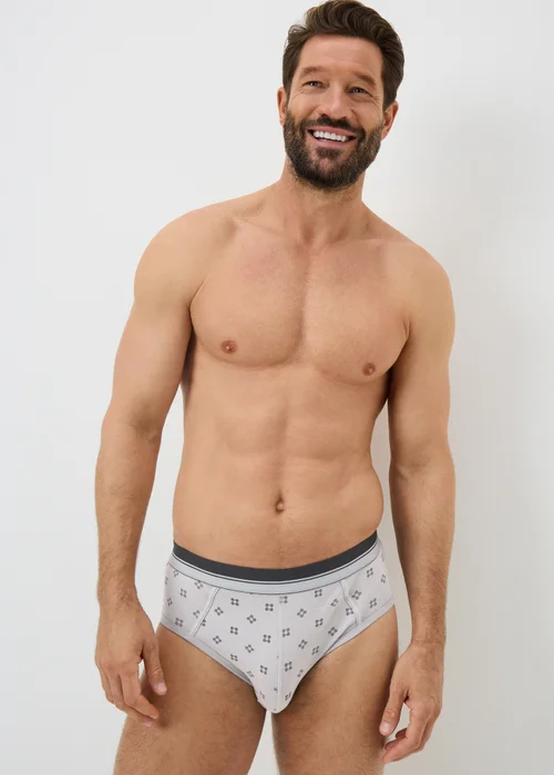 5 Pack Mono Patterned Briefs - S Image 2