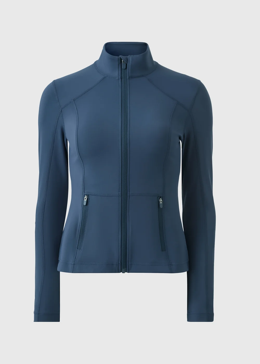 Souluxe Navy Funnel Neck Zip Through Sports Jacket - 6 Image 4
