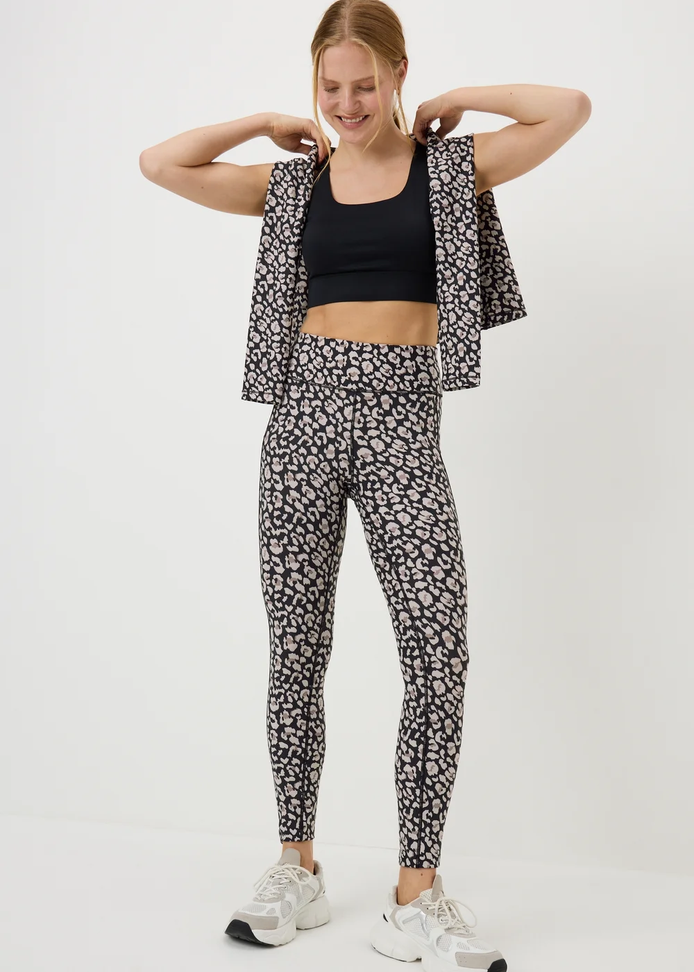 Souluxe Black Leopard Leggings - 6 Image 1