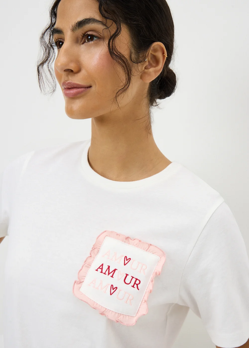 Cream Amour Pyjama Top - Medium Image 2