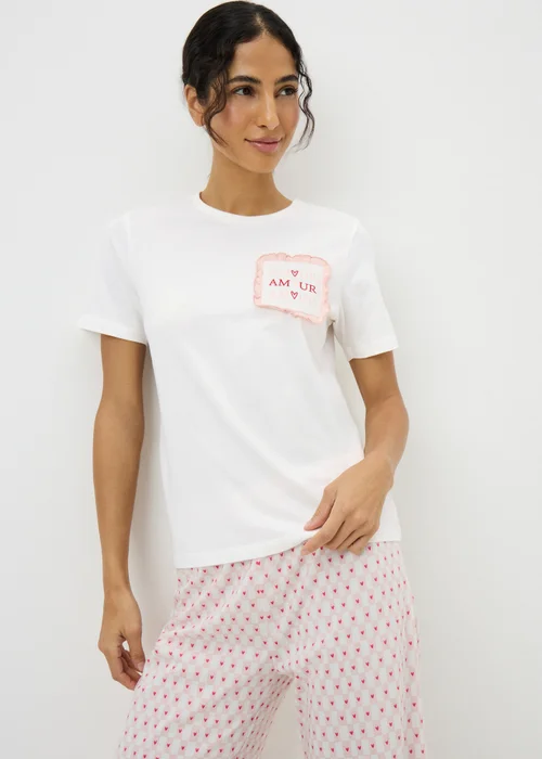 Cream Amour Pyjama Top - Medium Image 1
